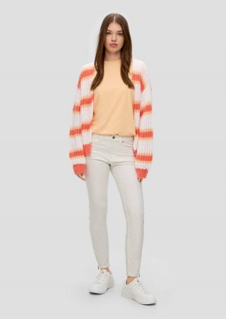 s.Oliver Ankle-Jeans Sadie / Skinny Fit / Mid Rise / Skinny Leg - ecru