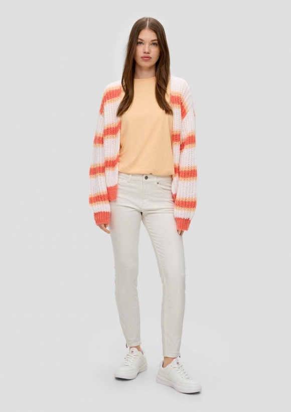 s.Oliver Ankle-Jeans Sadie / Skinny Fit / Mid Rise / Skinny Leg - ecru
