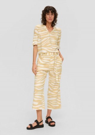 s.Oliver Culotte aus Leinenmix - beige