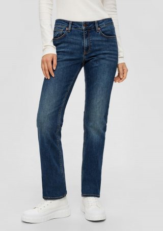 s.Oliver Jeans Catie / Slim Fit / Mid Rise / Straight Leg - dunkelblau