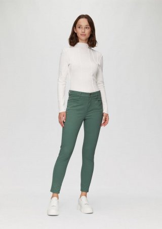 s.Oliver Ankle-Hose im Slim Fit mit mittelhohem Bund - petrol