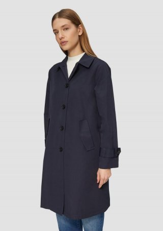 s.Oliver Carcoat mit Rückenschlitz und Riegeldetail am Ärmel - navy