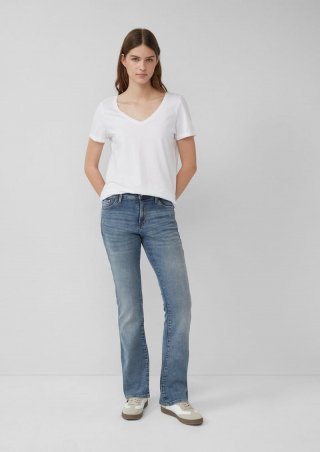 s.Oliver Jeans Beverly / Slim Fit / Mid Rise / Bootcut Leg - blau