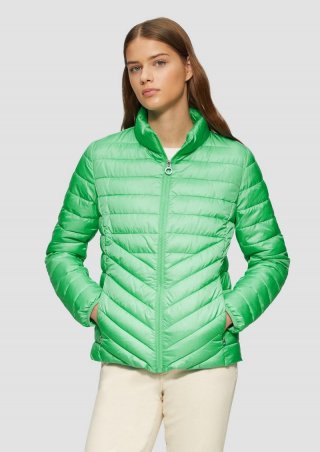 s.Oliver Leichte Steppjacke mit Stehkragen - limettengrün