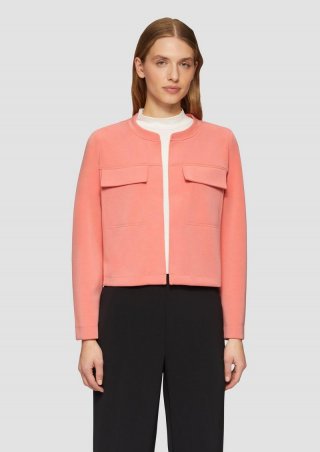 s.Oliver Scuba-Jacke im Relaxed Fit - himbeere