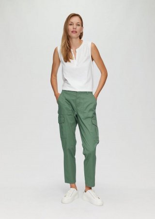 s.Oliver Jogg Pants mit Cargotaschen - ozeangrün