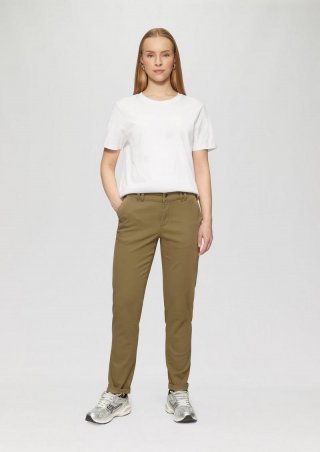 s.Oliver Chino aus Baumwollstretch - olivgrün