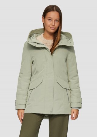 s.Oliver Sportive Jacke mit leichter Wattierung und Logo-Tape - helles olivgrün