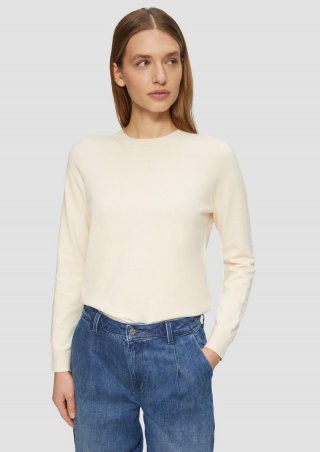 s.Oliver Strickpullover aus Viskosemix - beige