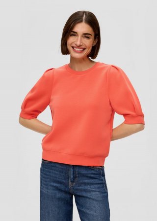 s.Oliver Kurzarm-Shirt aus Scuba - koralle