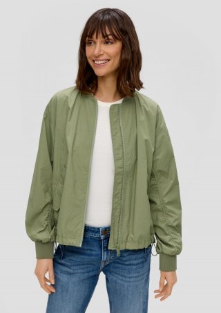s.Oliver Leichter Nylon-Blouson - olivgrün