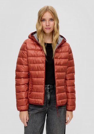 s.Oliver Steppjacke mit Kapuze - terrakotta