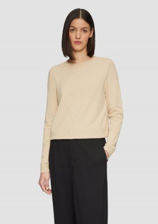 s.Oliver Strickpullover aus Viskosemix - sandfarben