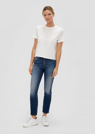 s.Oliver Ankle-Jeans Betsy / Slim Fit / Mid Rise / Slim Leg - blau