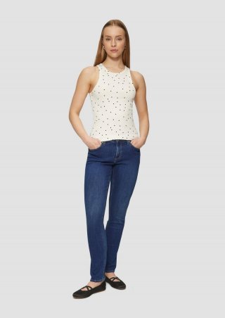 s.Oliver Jeans Catie / Slim Fit / Mid Rise / Slim Leg - dunkelblau