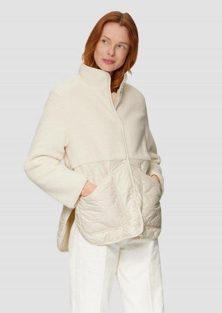 s.Oliver Wendejacke mit Teddyplüsch - wollweiß