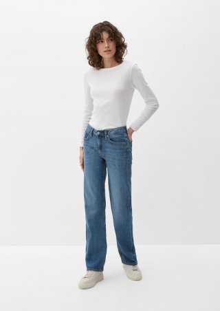 s.Oliver Jeans Karolin / Regular Fit / Mid Rise / Straight Leg - blau