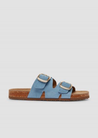s.Oliver Pantoletten aus Leder - blau