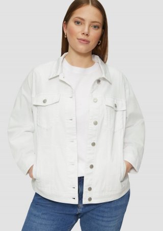 s.Oliver Jeansjacke im Slim Fit - weiß
