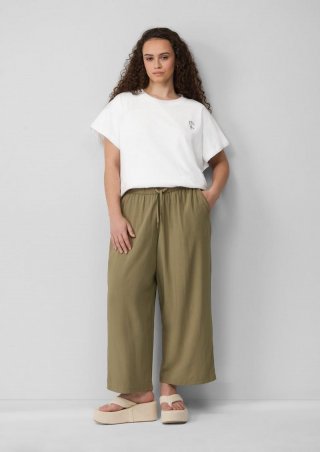 s.Oliver Culotte aus Viskose - tannengrün