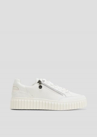 s.Oliver Sneaker mit Strukturmuster - weiß