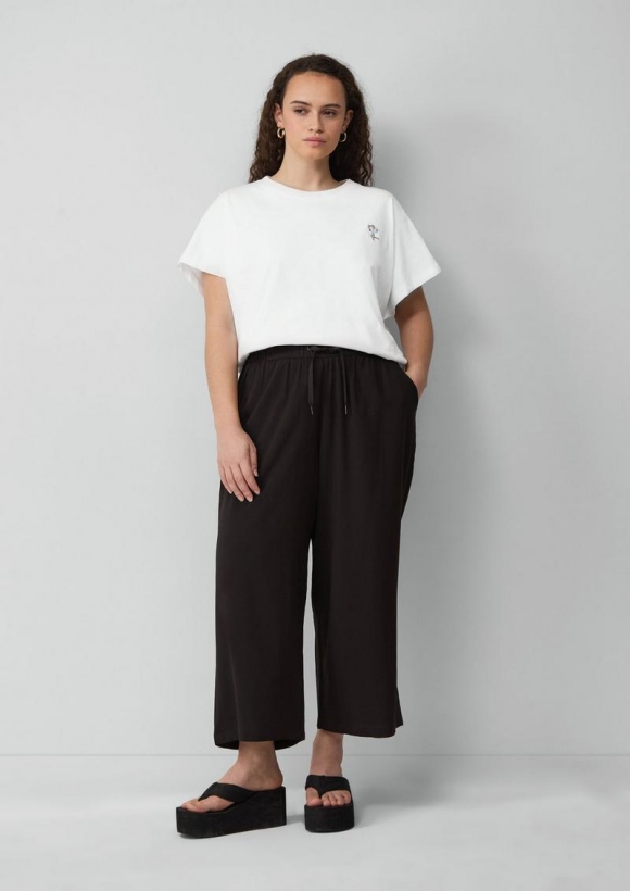 s.Oliver Culotte aus Viskose - schwarz