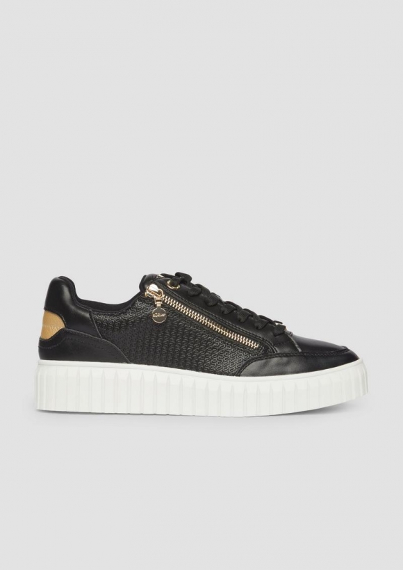 s.Oliver Sneaker mit Strukturmuster - schwarz