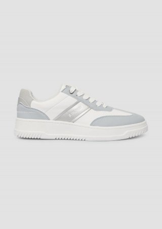 s.Oliver Schnürer mit Kontrast-Details - navy