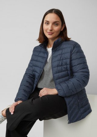 s.Oliver Leichte Steppjacke mit Stehkragen - navy
