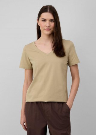 s.Oliver T-Shirt mit V-Ausschnitt - beige