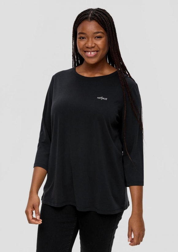 s.Oliver Longsleeve aus Modalmix - schwarz