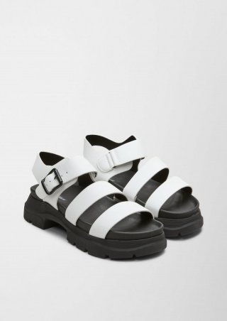 s.Oliver Chunky Sandalen - weiß
