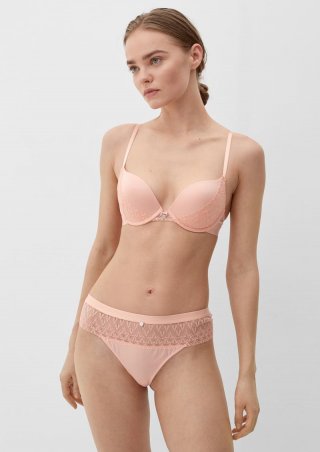 s.Oliver String mit Spitzendetails - pfirsich