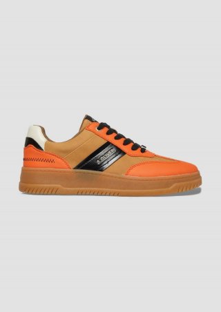 s.Oliver Schnürer mit Kontrast-Details - orange