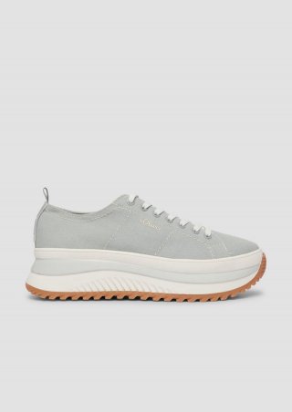 s.Oliver Plateau-Sneaker in Bicolor-Optik - blassblau