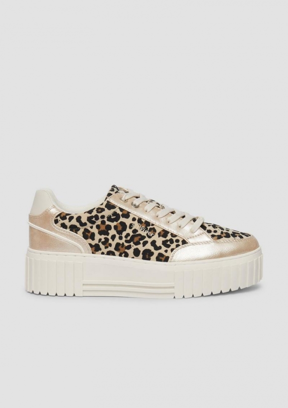 s.Oliver Sneaker mit Plateausohle - beige