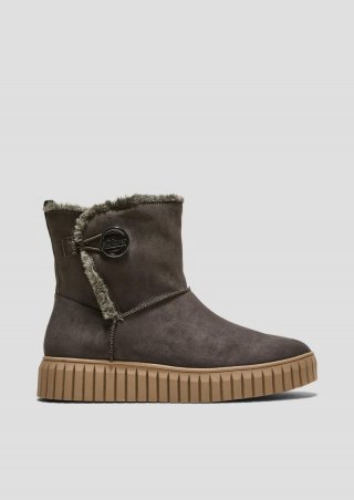s.Oliver Gefütterte Boots mit Plateausohle - graphit