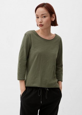 s.Oliver T-Shirt aus Baumwolle - olivgrün