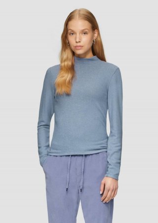 s.Oliver Softes Longsleeve aus Viskosemix - blassblau