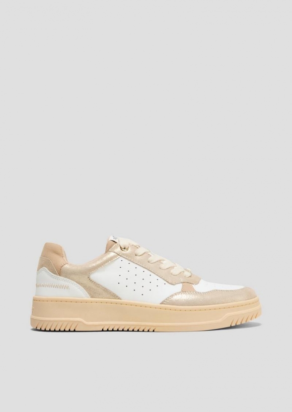 s.Oliver Sneaker in Colour-Blocking-Optik - gold