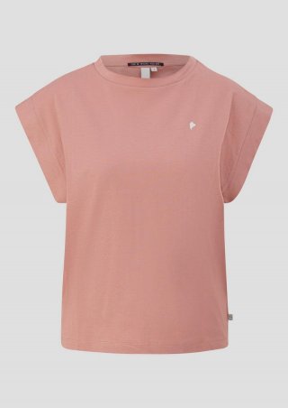 s.Oliver T-Shirt im Loose Fit mit Stickerei - altrosa