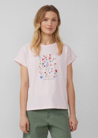 s.Oliver T-Shirt mit Frontprint im Relaxed Fit - zartrosa