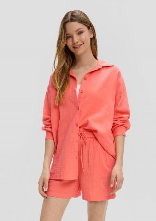 s.Oliver Shorts aus Musselin - koralle