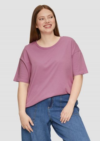 s.Oliver T-Shirt aus reiner Baumwolle - lavendel