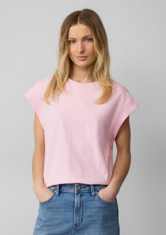 s.Oliver T-Shirt im Relaxed Fit mit überschnittenen Schultern - altrosa