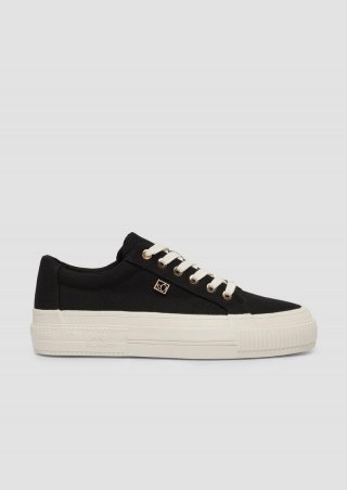 s.Oliver Sneaker mit Plateausohle - schwarz