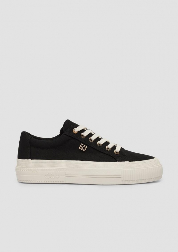s.Oliver Sneaker mit Plateausohle - schwarz