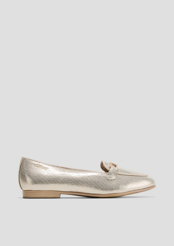 s.Oliver Slipper mit Schmuck-Detail - roségold