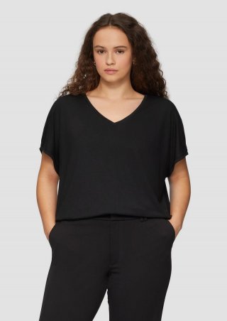 s.Oliver Longshirt aus Modalmix - schwarz