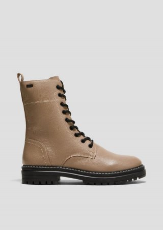 s.Oliver Stiefel aus Rindsleder - hellbraun
